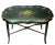Antique Ebony Tray Table with Glass Top- 3 Pieces For Sale - Image 9 of 12