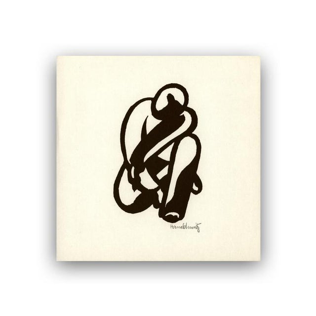 Hans Schmitz, Hockende, 1918, Linocut, Paper For Sale - Image 6 of 6