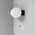 Mid-Century Modern Italian Wall Lamp in Opaline Glass and Black Bakelite, 1950s For Sale - Image 4 of 13