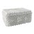 Stunning White Natural Shell Encrusted Papier Mache Box For Sale