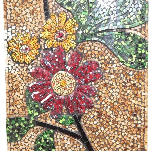 Mid-Century Modern Large Vintage Glass Mosaic Wall Art For Sale - Image 3 of 7