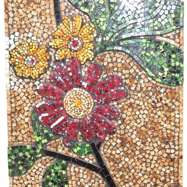 French Country Tall Glass Mosaic Wall Art For Sale - Image 3 of 7
