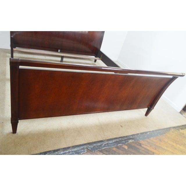 Barbara Barry for Baker King Sleigh Bed For Sale - Image 11 of 13