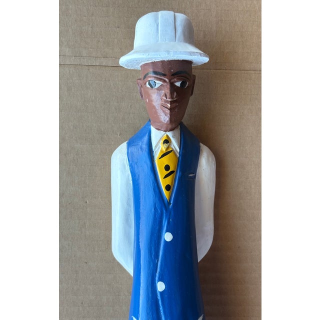 Up for sale is this gorgeous Baule "Colon" figure, one of two we are currently selling. Colon figures are wooden...