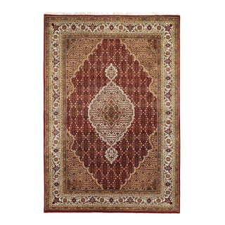Pasargad DC Hamdade Mahi Design Silk & Wool Rug For Sale