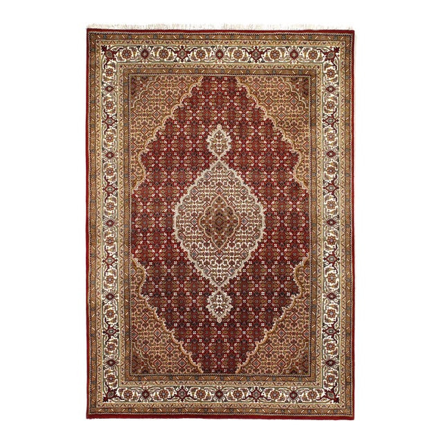 Pasargad DC Hamdade Mahi Design Silk & Wool Rug For Sale