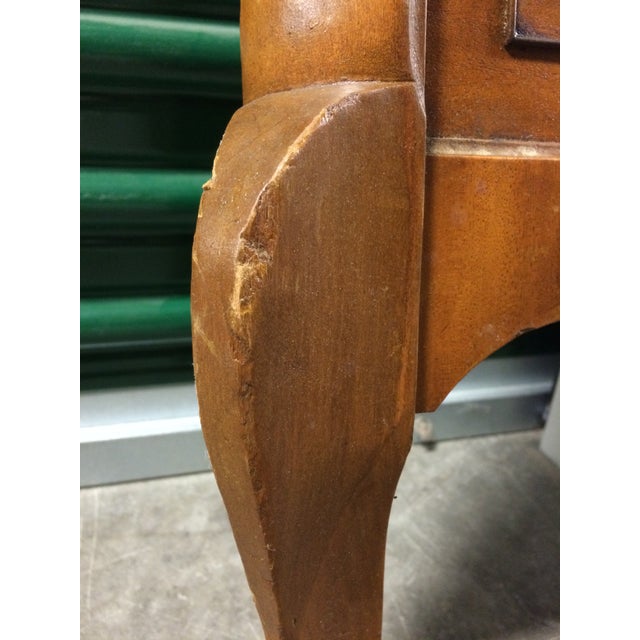 Antique French Twin Bed Headboard And Footboard With Carved