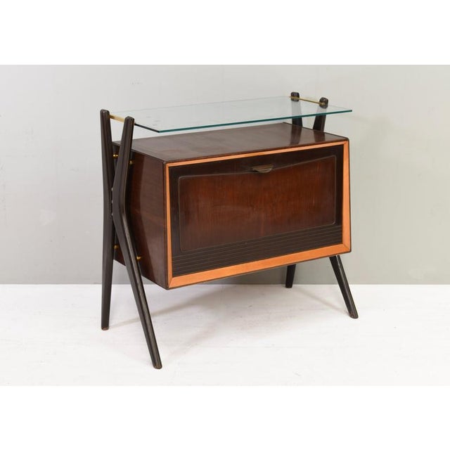 Dry Bar Cabinet attributed to Vittorio Dassi, Italy, 1950s For Sale - Image 3 of 17