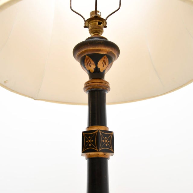 Chinese Lacquered Floor Lamp, 1920s For Sale - Image 4 of 11