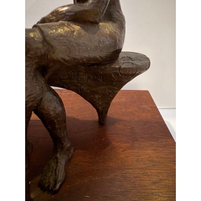 1970s Lea Vivot “Lover’s Bench” Bronze Sculpture, Signed & Dated 1974, Edition 5/7 For Sale - Image 5 of 10