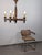 French Brutalist Carved Wood Chandelier by Charles Dudouyt, 1940s For Sale - Image 9 of 15
