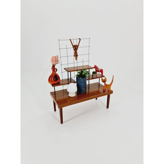 Big 1950s german plant stand, vintage mid-century minimalist indoor plant stand side table retro flower table it inspires...