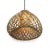 Beautiful thick rattan Java Drop hanging lantern. Attractive swirling design produces a natural glow when illuminated....