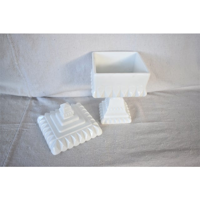 Vintage Westmoreland Milk Glass Wedding Box Chairish