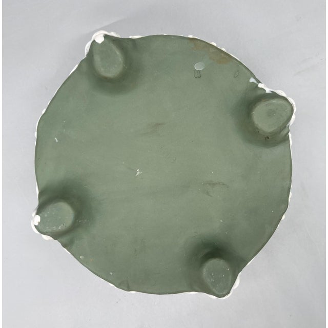 English Style Green and White Cupid Jasperware Jardiniere/ Planter For Sale - Image 11 of 12