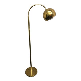 Mid 20th Century Mid Century Modern Brass Floor Lamp For Sale