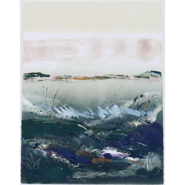 Claudia Mengel Original Signed Abstract Landscape Acrylic Painting One-of-a-Kind For Sale - Image 4 of 18