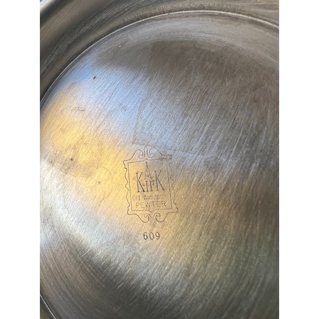 1980's Polished Pewter Tea Pot by Kirk Stieff For Sale - Image 4 of 5