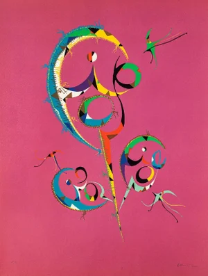 Composition - Original Lithograph by Raphael Alberti - 1972 1972