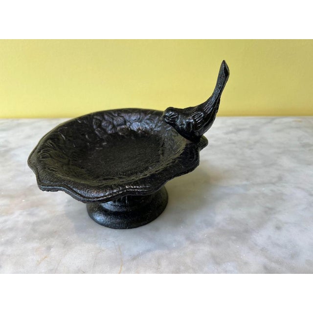 Victorian Cast Iron Bird Bath For Sale - Image 3 of 5