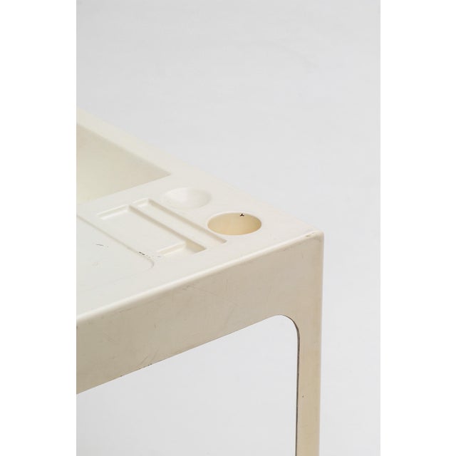 Mid-Century Modern Vintage White Ozoo Desk by Marc Berthiers for Roche Bobois, 1960s For Sale - Image 3 of 8