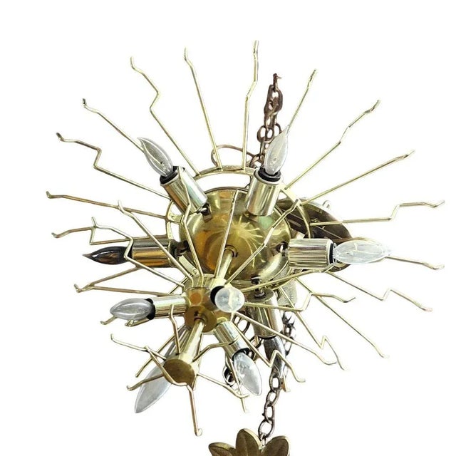 1960s Mid-Century Murano Glass Tronchi Pendant Chandelier by Venini For Sale - Image 10 of 10