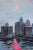 Contemporary "Sun Behind Clouds Over NYC" Original Expressionist Cityscape Acrylic Painting by Natalia Bessonova For Sale - Image 3 of 4