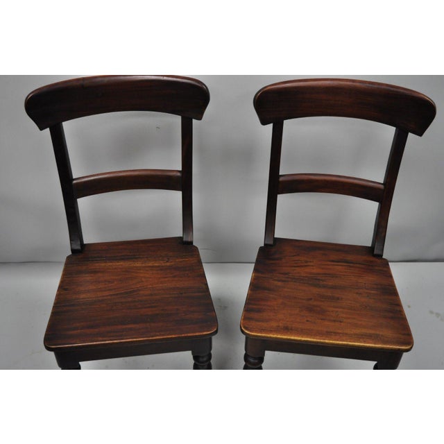 Early 21st Century Crate Barrel Dark Solid Wood Farmhouse Dining