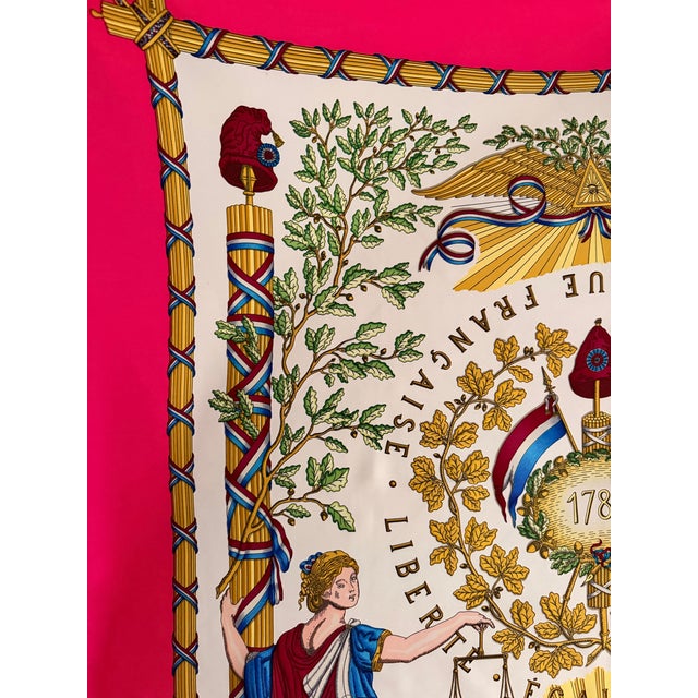Hermès République Française 1989 Silk Scarf Designed by Joachim Metz For Sale - Image 12 of 12