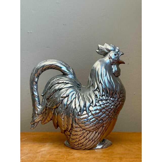 Vintage Arthur Court Pewter Rooster Pitcher For Sale - Image 16 of 18