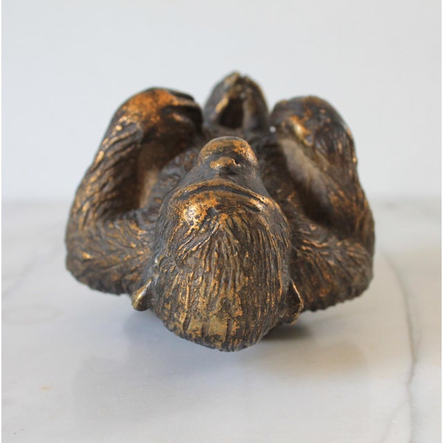 Vintage Seated Monkey Figurine For Sale In Milwaukee - Image 6 of 7