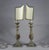 19th Century Candelabra Lamps in Lacquered Wood with Faux Marble Finish, Set of 2 For Sale - Image 5 of 8