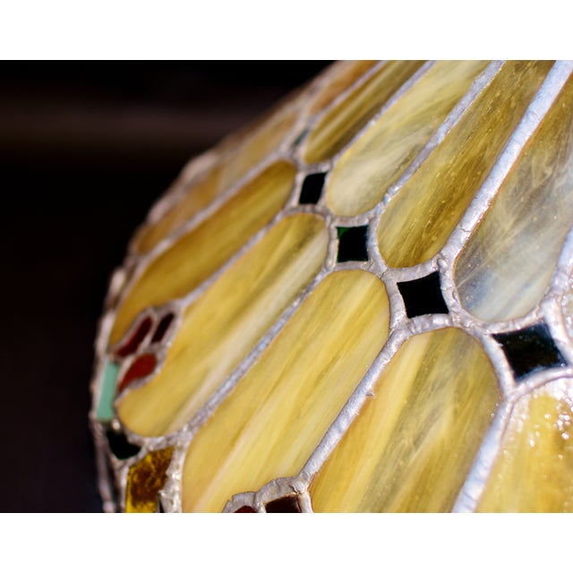 Antique Tiffany Style Light Lamp Shade For Sale - Image 12 of 18