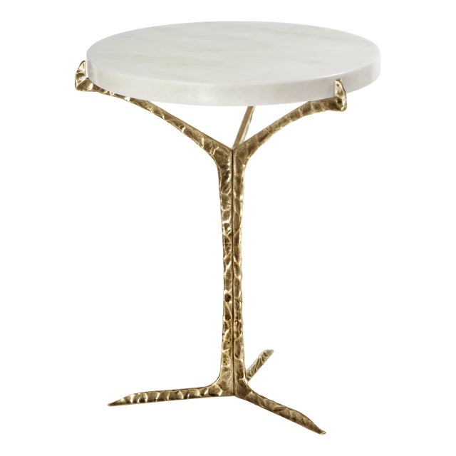 Alentejo Side Table in Estremoz Marble from Insiderland For Sale
