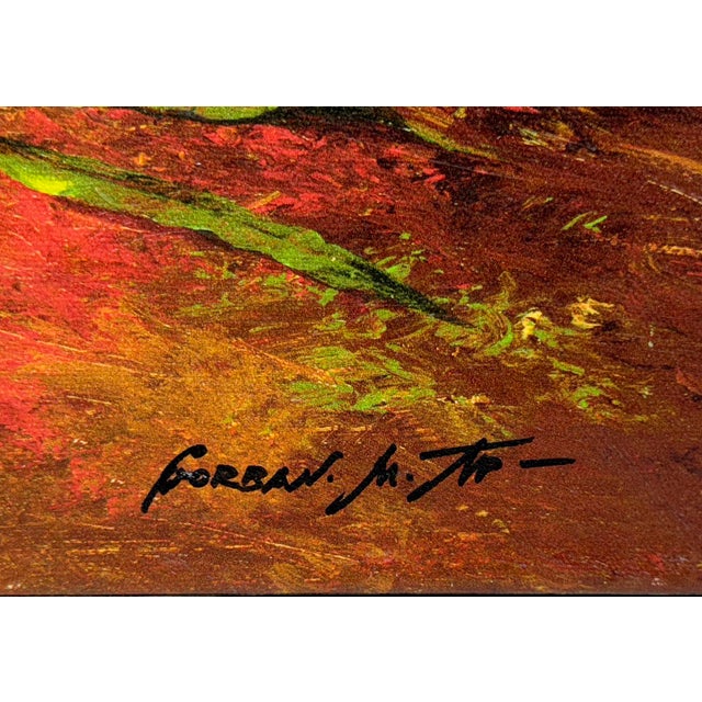 Giclee on canvas. Hand signed on front and verso by Michael Gorban. Hand numbered 14/150 on verso. Canvas is stretched....