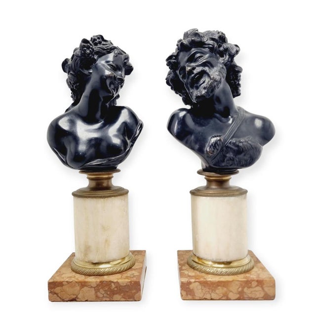 After Clodion, Dionysus and Ariadne, Bronze Sculptures, Set of 2 For Sale - Image 16 of 16