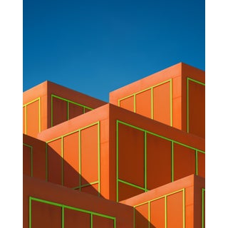Neon Boxes III by Marc Fischer – Framed Architectural Color Study | Limited Edition Fine Art Photograph For Sale