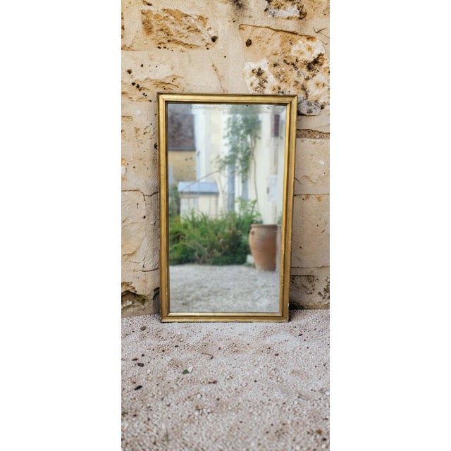 Gold Louis Philippe Style Stucco and Gilt Wood Mirror, 1890s For Sale - Image 8 of 8
