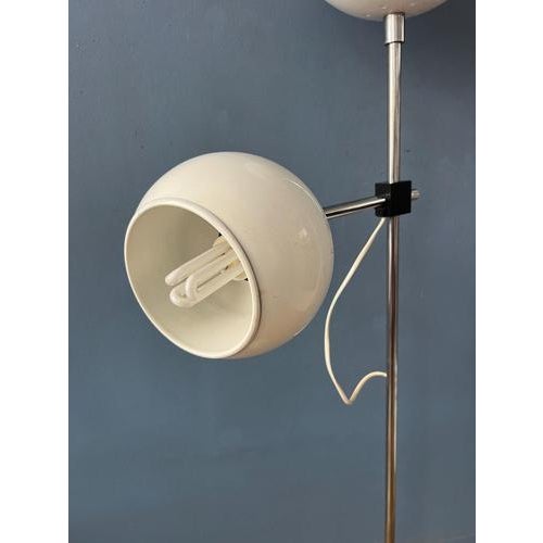 Mid-Century Space Age White Eyeball Floor Lamp For Sale - Image 12 of 13