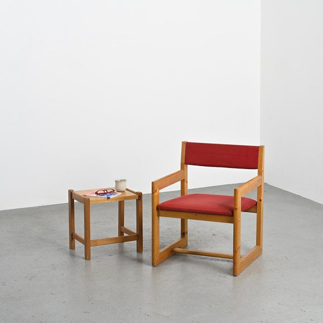 Set of Armchair and Table by André Sornay, 1960s For Sale - Image 16 of 16