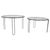 Metal Stacking Side Tables in Iron and Glass, 1970s, Set of 2 For Sale - Image 7 of 7