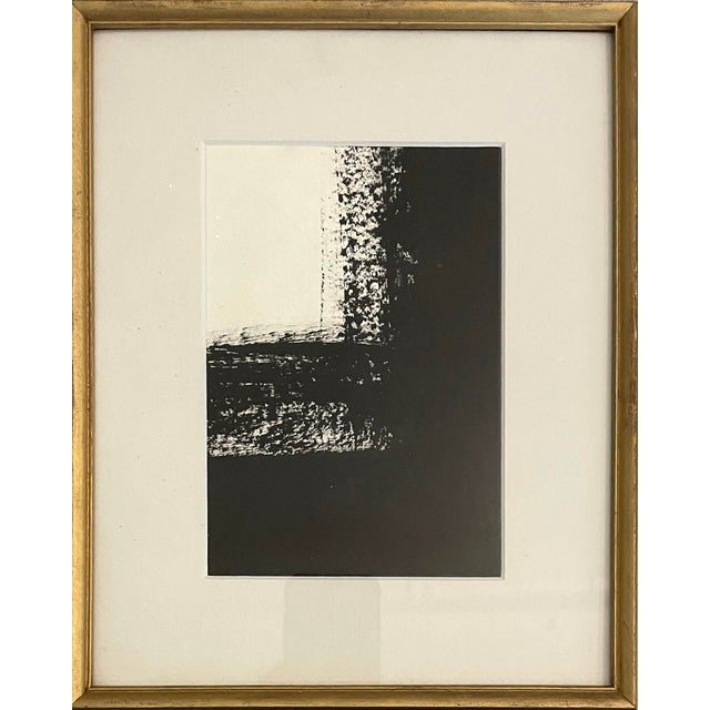 Original Contemporary Black and White Abstract Framed Painting Chairish