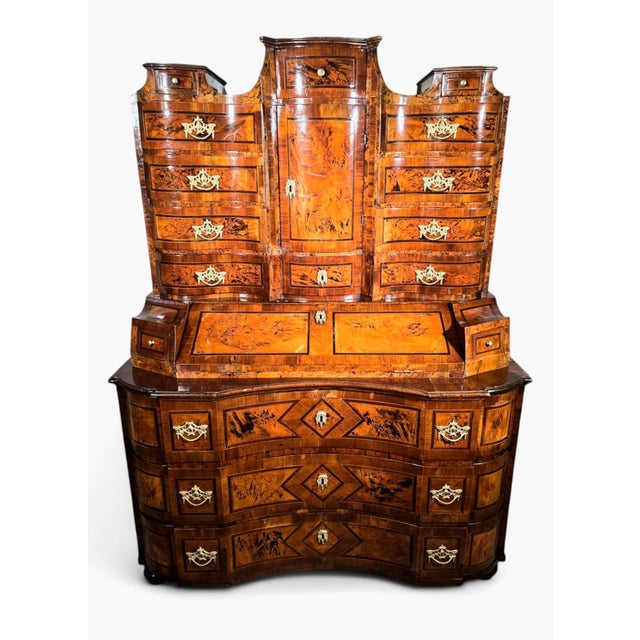 Brown 18th Century German Baroque Cabinet, 1730 For Sale - Image 8 of 18