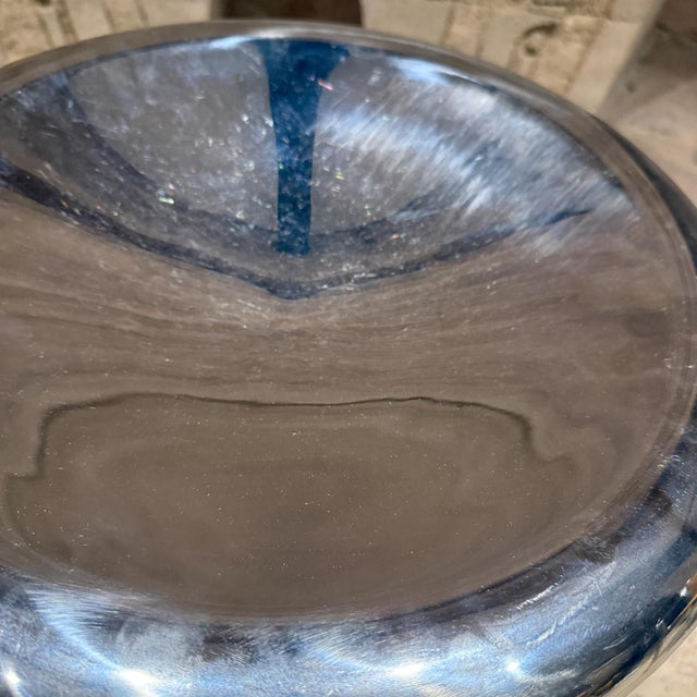 Alessi Sleek Modern Tulip Chrome Polished Metal Bowl Post Modern For Sale - Image 4 of 10