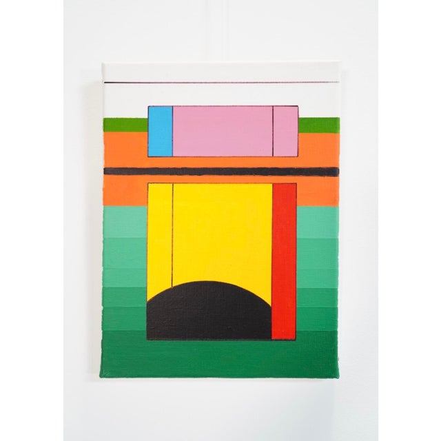 Guy Vandenbranden, Colorful Abstract Geometric Composition, Acrylic on Canvas For Sale - Image 7 of 7