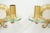 French Gilt-Bronze and Glass Sconces with Central Mirrors, 1940, Set of 2 For Sale - Image 6 of 10