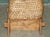 Wood Antique English Folk Art Woven Bee Skep in Primative Woven & Wooden Stand, 1880 For Sale - Image 7 of 12