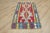 1980s Traditional Blue Red Geometric Kilim For Sale - Image 12 of 12