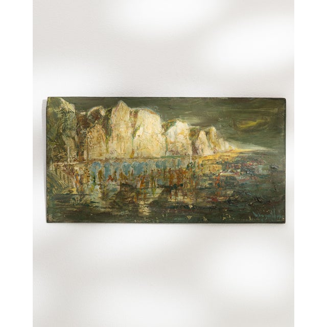 Early 20th Century France Forest Green Wood Painting For Sale - Image 9 of 15