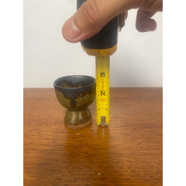 Ceramic Studio Pottery Chalice Rustic Stoneware Goblet Handmade Ceramic For Sale - Image 7 of 7